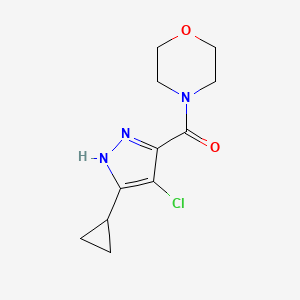 4-[(4-chloro-3-cyclopropyl-1H-pyrazol-5-yl)carbonyl]morpholine