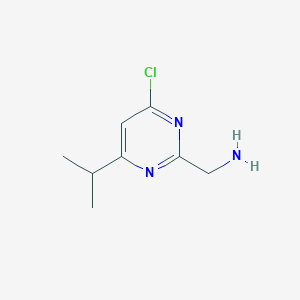 molecular formula C8H12ClN3 B14859130 (4-Chloro-6-isopropylpyrimidin-2-YL)methanamine CAS No. 944903-83-7