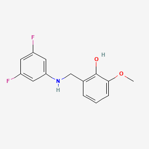 2-{[(3,5-Difluorophenyl)amino]methyl}-6-methoxyphenol