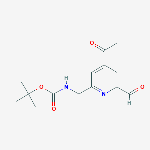 Tert-butyl (4-acetyl-6-formylpyridin-2-YL)methylcarbamate