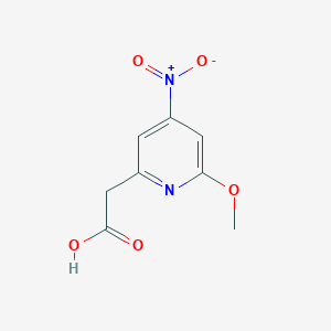 (6-Methoxy-4-nitropyridin-2-YL)acetic acid