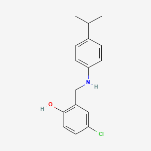 4-Chloro-2-{[(4-isopropylphenyl)amino]methyl}phenol