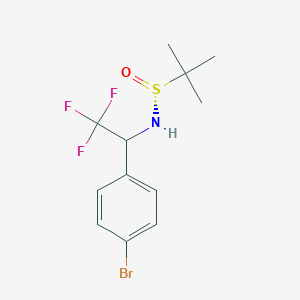 (R)-N-[1-(4-bromophenyl)-2,2,2-trifluoroethyl]-2-methylpropane-2-sulfinamide