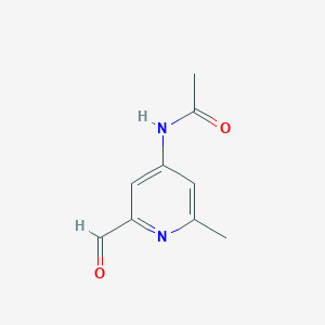 N-(2-Formyl-6-methylpyridin-4-YL)acetamide