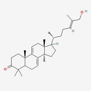 molecular formula C30H46O2 B14859296 (10S,13R,14R,17R)-17-[(E,2R)-7-hydroxy-6-methylhept-5-en-2-yl]-4,4,10,13,14-pentamethyl-1,2,5,6,12,15,16,17-octahydrocyclopenta[a]phenanthren-3-one 