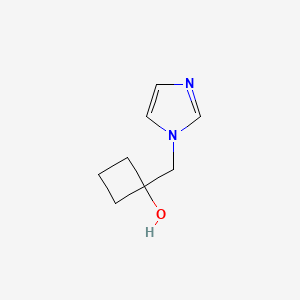 molecular formula C8H12N2O B1485931 1-[(1H-imidazol-1-yl)methyl]cyclobutan-1-ol CAS No. 2098500-96-8