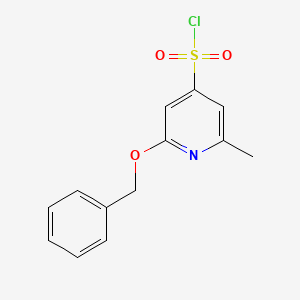 2-(Benzyloxy)-6-methylpyridine-4-sulfonyl chloride