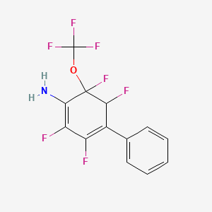 2,3,5,6-Tetrafluoro-4-phenyl-6-(trifluoromethoxy)cyclohexa-1,3-dien-1-amine