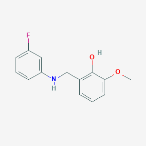 2-(((3-Fluorophenyl)amino)methyl)-6-methoxyphenol