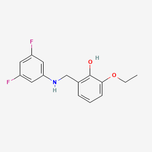 2-(((3,5-Difluorophenyl)amino)methyl)-6-ethoxyphenol