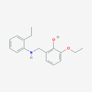 2-Ethoxy-6-{[(2-ethylphenyl)amino]methyl}phenol