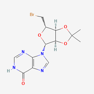 5'-Bromo-5'-deoxy-2',3'-O-(1-methylethylidene)-inosine