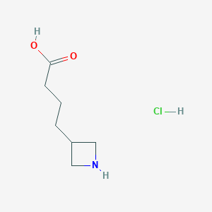 molecular formula C7H14ClNO2 B1485936 4-(Azetidin-3-yl)butanoic acid hydrochloride CAS No. 2098004-38-5