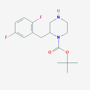 molecular formula C16H22F2N2O2 B14859379 2-(2,5-Difluoro-benzyl)-piperazine-1-carboxylic acid tert-butyl ester 