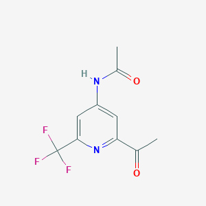 N-[2-Acetyl-6-(trifluoromethyl)pyridin-4-YL]acetamide