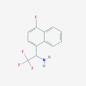 2,2,2-Trifluoro-1-(4-fluoro-naphthalen-1-YL)-ethylamine