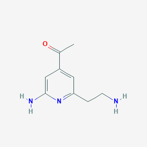 1-[2-Amino-6-(2-aminoethyl)pyridin-4-YL]ethanone