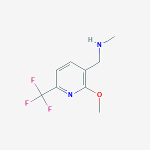 (2-Methoxy-6-trifluoromethyl-pyridin-3-ylmethyl)-methyl-amine