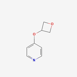 molecular formula C8H9NO2 B1485945 4-(Oxetan-3-yloxy)pyridine CAS No. 2122194-79-8