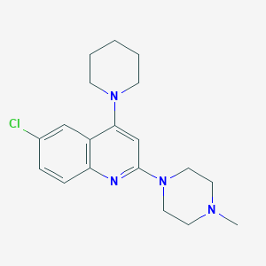 6-Chloro-2-(4-methylpiperazin-1-yl)-4-(piperidin-1-yl)quinoline