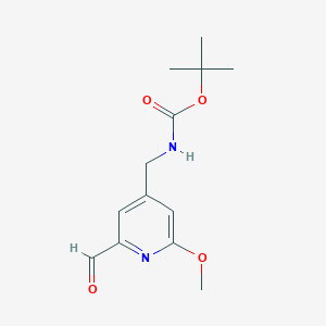 Tert-butyl (2-formyl-6-methoxypyridin-4-YL)methylcarbamate