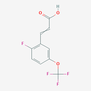 3-[2-Fluoro-5-(trifluoromethoxy)phenyl]prop-2-enoic acid