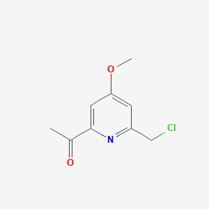 1-[6-(Chloromethyl)-4-methoxypyridin-2-YL]ethanone