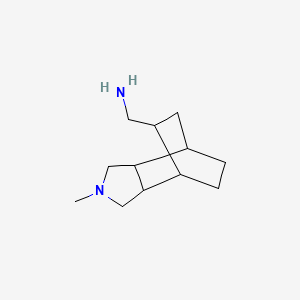 molecular formula C12H22N2 B1485952 (4-Methyl-4-azatricyclo[5.2.2.0~2,6~]undec-8-yl)methanamine 