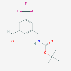 Tert-butyl 3-formyl-5-(trifluoromethyl)benzylcarbamate