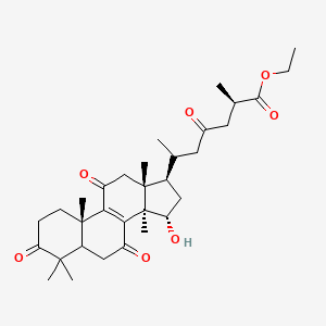 ethyl (2R)-6-[(10S,13R,14R,15S,17R)-15-hydroxy-4,4,10,13,14-pentamethyl-3,7,11-trioxo-1,2,5,6,12,15,16,17-octahydrocyclopenta[a]phenanthren-17-yl]-2-methyl-4-oxoheptanoate