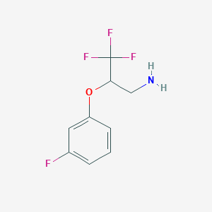 3,3,3-Trifluoro-2-(3-fluoro-phenoxy)-propylamine