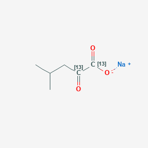 Sodium 4-methyl-2-oxopentanoate-1,2-13C2