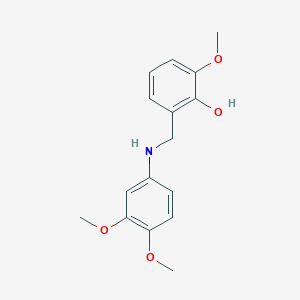 2-(((3,4-Dimethoxyphenyl)amino)methyl)-6-methoxyphenol