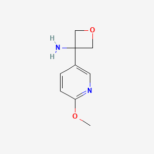 3-(6-Methoxypyridin-3-YL)oxetan-3-amine