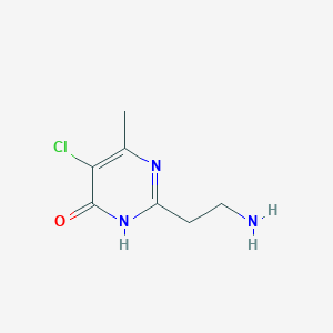 2-(2-Aminoethyl)-5-chloro-6-methylpyrimidin-4-OL