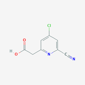 (4-Chloro-6-cyanopyridin-2-YL)acetic acid