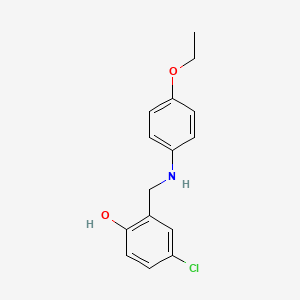 4-Chloro-2-{[(4-ethoxyphenyl)amino]methyl}phenol