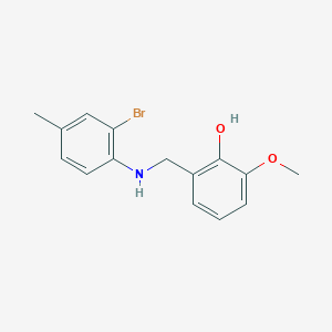 2-{[(2-Bromo-4-methylphenyl)amino]methyl}-6-methoxyphenol