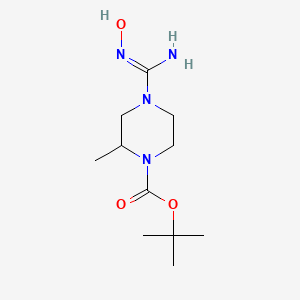 Tert-butyl 4-(N-hydroxycarbamimidoyl)-2-methylpiperazine-1-carboxylate