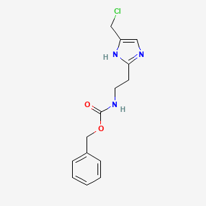 Benzyl (2-(4-(chloromethyl)-1H-imidazol-2-yl)ethyl)carbamate