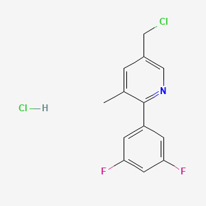 5-(Chloromethyl)-2-(3,5-difluorophenyl)-3-methylpyridine hydrochloride