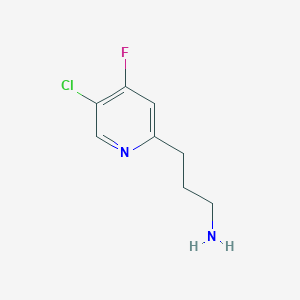 3-(5-Chloro-4-fluoropyridin-2-YL)propan-1-amine