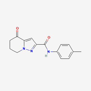 N-(4-methylphenyl)-4-oxo-4,5,6,7-tetrahydropyrazolo[1,5-a]pyridine-2-carboxamide