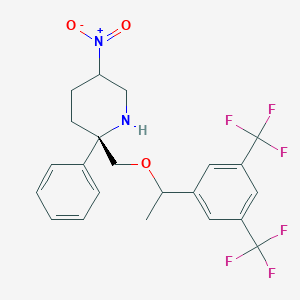 (2S)-2-[1-[3,5-bis(trifluoromethyl)phenyl]ethoxymethyl]-5-nitro-2-phenylpiperidine