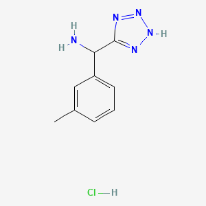 (3-Methylphenyl)(1H-1,2,3,4-tetraazol-5-yl)methanamine hydrochloride