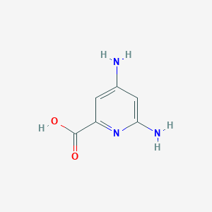 molecular formula C6H7N3O2 B14859934 4,6-Diaminopyridine-2-carboxylic acid 