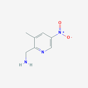 (3-Methyl-5-nitropyridin-2-YL)methanamine