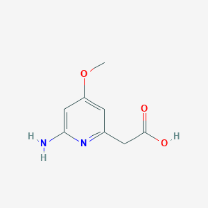 (6-Amino-4-methoxypyridin-2-YL)acetic acid