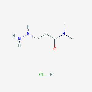 molecular formula C5H14ClN3O B1485998 3-Hydrazino-N,N-dimethylpropanamide hydrochloride CAS No. 2203070-40-8