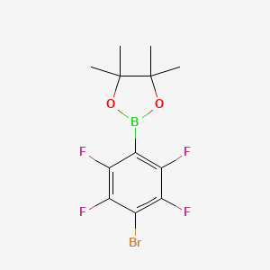 2-(4-Bromo-2,3,5,6-tetrafluorophenyl)-4,4,5,5-tetramethyl-1,3,2-dioxaborolane